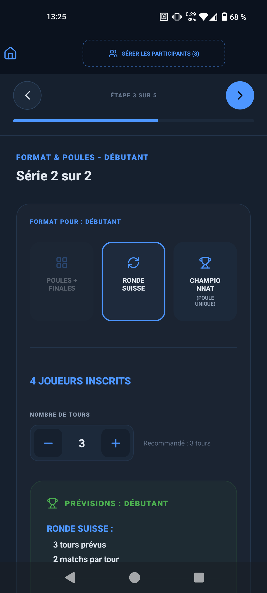 Tableau de bord administration